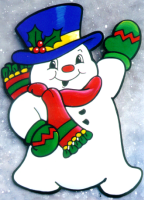 Frosty the snowman painting pattern.